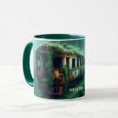 Fantasy Niedlich Old Past Train Tasse (Vorderseite Links)