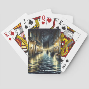 Fantasy Niedlich Old Venice Canal Spielkarten