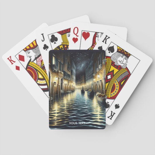 Fantasy Niedlich Old Venice Canal Spielkarten (Rückseite)