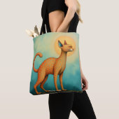 Fantasy Niedlich Orange Abstrakt Chat Tasche (Von Nahem)