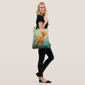 Fantasy Niedlich Orange Abstrakt Chat Tasche (Am Model)