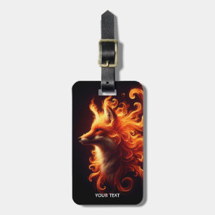 Fantasy Niedlich Orange Fox Fire Gepäckanhänger
