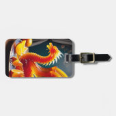 Fantasy Niedlich Orange Jelly Dragon Gepäckanhänger (Vorderseite horizontal)