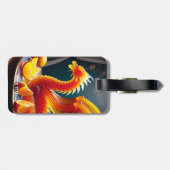 Fantasy Niedlich Orange Jelly Dragon Gepäckanhänger (Rückseite horizontal)