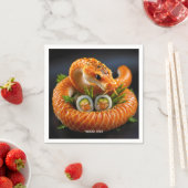 Fantasy Niedlich Orange Snake Sushi Serviette (Beispiel)