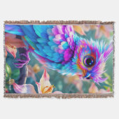 Fantasy Niedlich Orchid Exotic Bird Decke (Vorderseite)