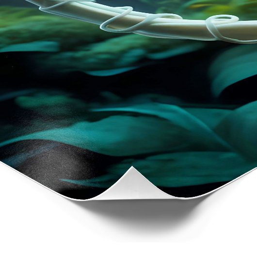 Fantasy Niedlich Orchid Firefollen Forest Poster (Ecke)