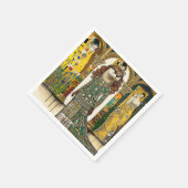 Fantasy Niedlich Otter Art Deco Serviette (Ecke)