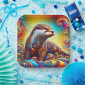 Fantasy Niedlich Otter Colors Dance Pappteller (Party)