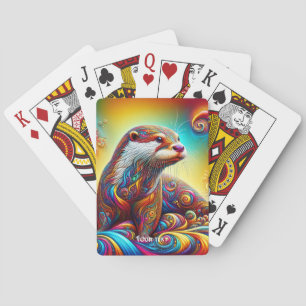 Fantasy Niedlich Otter Colors Dance Spielkarten