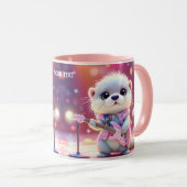 Fantasy Niedlich Otter Pop Star Tasse (VorderseiteRechts)