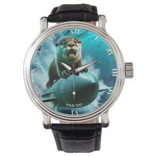 Fantasy Niedlich Otter Torpedo Sea Armbanduhr
