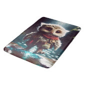 Fantasy Niedlich Owl Adventurer Wasser Badematte (Schrägansicht)