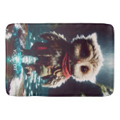Fantasy Niedlich Owl Adventurer Wasser Badematte (Vorderseite)