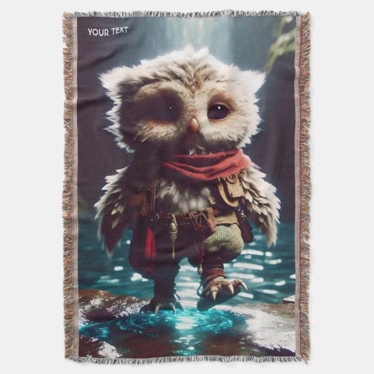 Fantasy Niedlich Owl Adventurer Wasser Decke (Vorderseite Vertikal)
