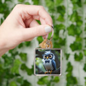 Fantasy Niedlich Owl Glassbow Schlüsselanhänger (Hand)