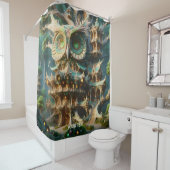 Fantasy Niedlich Owl Tree House Duschvorhang (Beispiel)