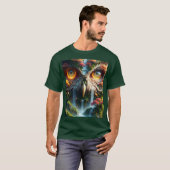 Fantasy Niedlich Owl Wasserfall Bäume T-Shirt (Vorne ganz)