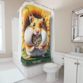 Fantasy Niedlich Packed Seeds Hamster Duschvorhang (Beispiel)