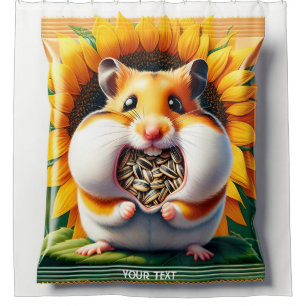 Fantasy Niedlich Packed Seeds Hamster Duschvorhang