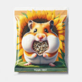 Fantasy Niedlich Packed Seeds Hamster Fleecedecke (Vorderseite)