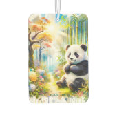 Fantasy Niedlich Panda Bamboo Forest Autolufterfrischer (Rückseite)