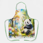 Fantasy Niedlich Panda Bamboo Forest Schürze (Vorderseite)