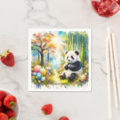 Fantasy Niedlich Panda Bamboo Forest Serviette (Beispiel)