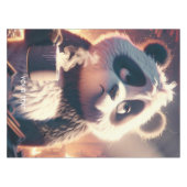 Fantasy Niedlich Panda Cup Kaffee Tischdecke (Vorderseite (Horizontal))