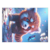 Fantasy Niedlich Panda Red Butterfly Tischdecke (Vorderseite (Horizontal))