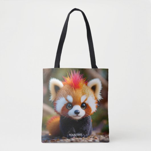 Fantasy Niedlich Panda Red Hai Tasche (Vorderseite)