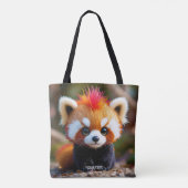 Fantasy Niedlich Panda Red Hai Tasche (Rückseite)