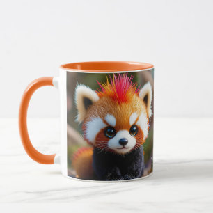 Fantasy Niedlich Panda Red Hai Tasse