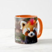 Fantasy Niedlich Panda Red Hai Tasse (VorderseiteRechts)