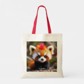 Fantasy Niedlich Panda Red Hai Tragetasche (Rückseite)