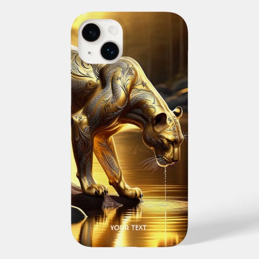 Fantasy Niedlich Panther River Water Case-Mate iPhone Hülle (Rückseite)