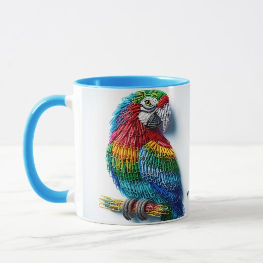 Fantasy Niedlich Paper Clips Bird Tasse (Links)