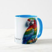 Fantasy Niedlich Paper Clips Bird Tasse (VorderseiteRechts)