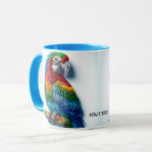 Fantasy Niedlich Paper Clips Bird Tasse (Vorderseite Links)