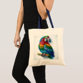 Fantasy Niedlich Paper Clips Bird Tragetasche (Vorderseite (Produkt))