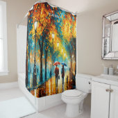 Fantasy Niedlich Park Herbstrennen Duschvorhang (Beispiel)