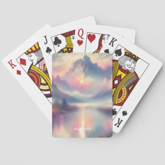 Fantasy Niedlich Pastel Pearl Spielkarten (Rückseite)