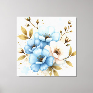Fantasy Niedlich Pastel Watercolor Blume Leinwanddruck