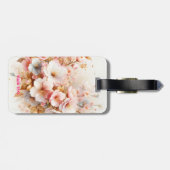 Fantasy Niedlich Pastell Pink Sakura Gepäckanhänger (Rückseite horizontal)
