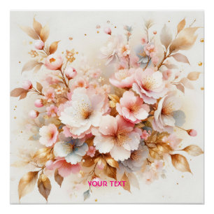 Fantasy Niedlich Pastell Pink Sakura Poster