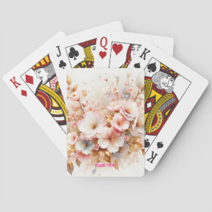 Fantasy Niedlich Pastell Pink Sakura Spielkarten
