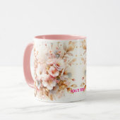 Fantasy Niedlich Pastell Pink Sakura Tasse (Vorderseite Links)