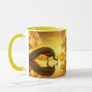 Fantasy Niedlich Peacock Drink Water Tasse