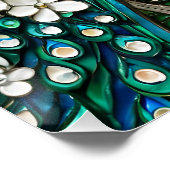 Fantasy Niedlich Peacock Festglas Poster (Ecke)