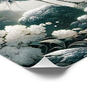 Fantasy Niedlich Peacock Rain Tree Poster (Ecke)